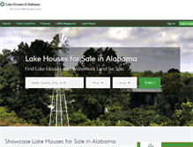 Tablet Screenshot of lakehousesofalabama.com